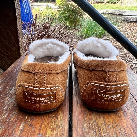 UGG KOOLABURRA LEZLY TAN SUEDE LOAFER SLIPPERS SIZE 6 - Picture 3 of 12